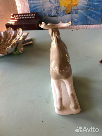 Лось фарфоровый СССР