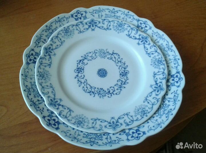 Антикварная столовая двойка сервиза Kalk 1900-40 г