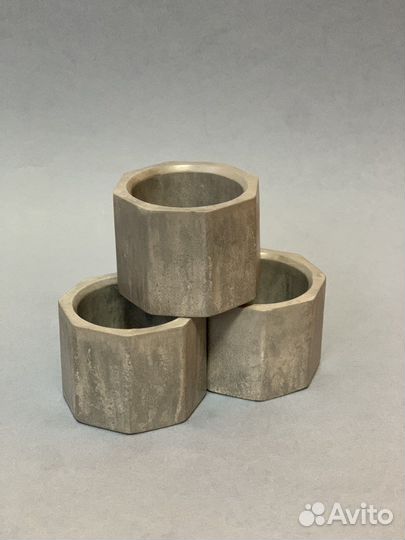 Гипсовые кашпо для свечей