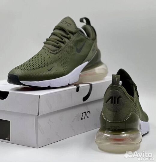 Nike air max 270 зелёные бел. подошва разм. 45