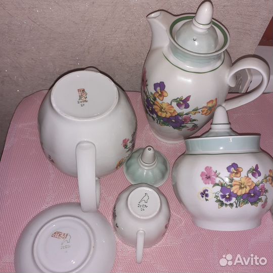 Новый сервиз фарфор Дулево по предметам