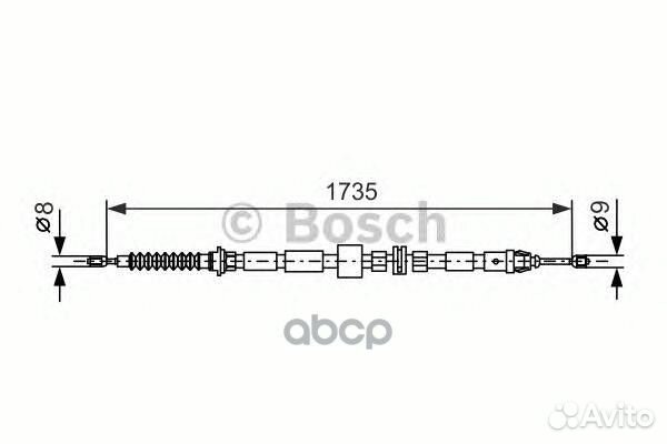 Трос ручного тормоза Ford Mondeo 1.8/2.0 2000