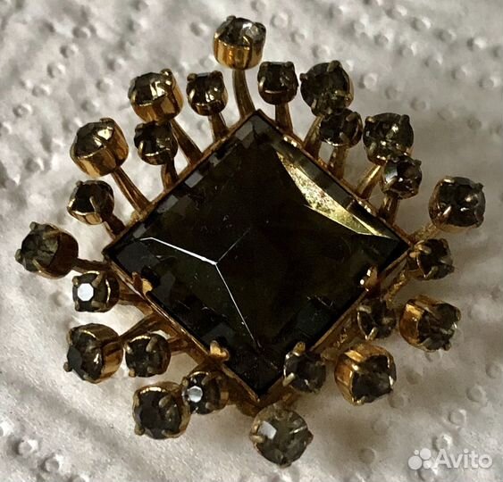 Брошь бант Кулон астеризм Клипсы Чехословакия