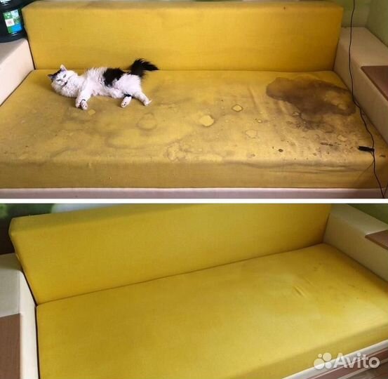 Химчистка углового дивана