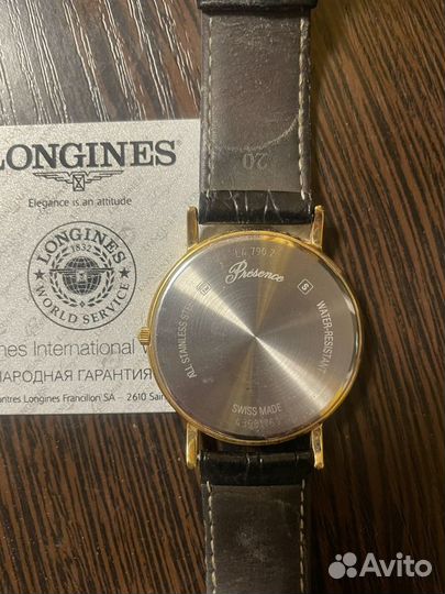 Мужские кварцевые часы Longines (оригинал, б/у)