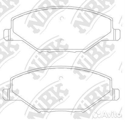 Колодки NiBK PN33002 PN33002 NiBK