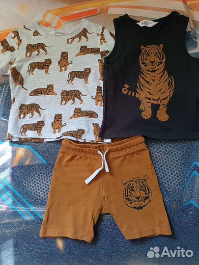 Костюм летний hm и кофта 92 98