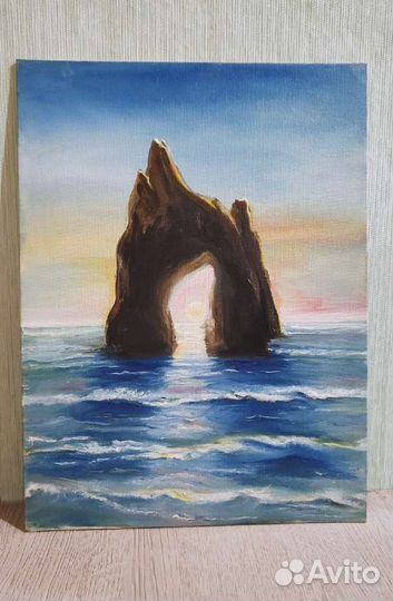 Картина маслом 'Золотые ворота'