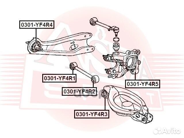 Сайлентблок заднего рычага acura MDX YD2 2007-2