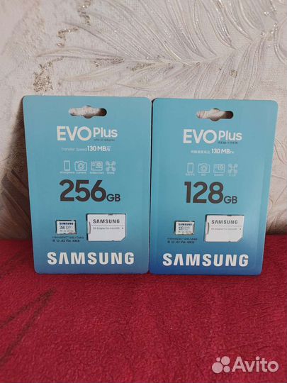 Карты памяти samsung EVO Plus на 128 и 256 GB
