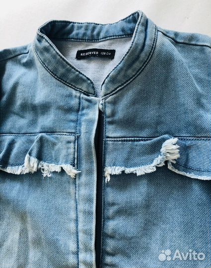 Куртка джинсовая для девочки 128