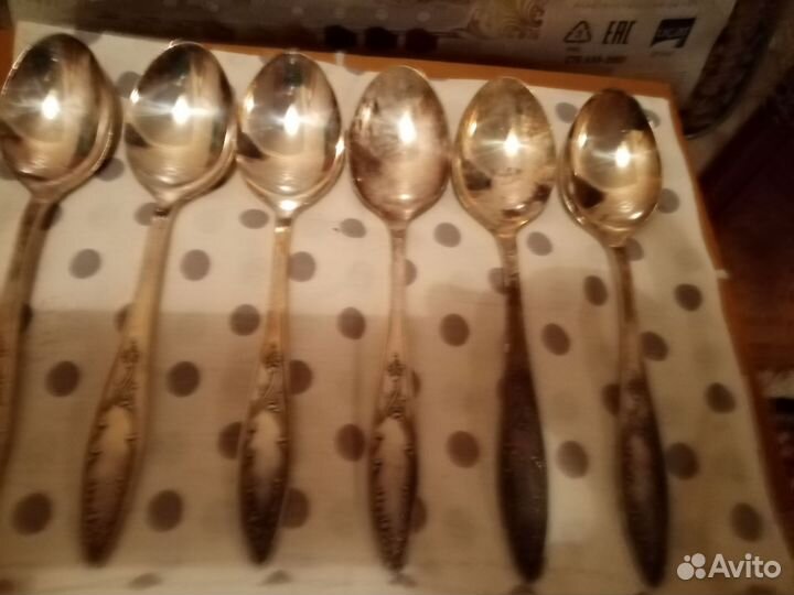 Мельхиоровые ложки столовые СССР