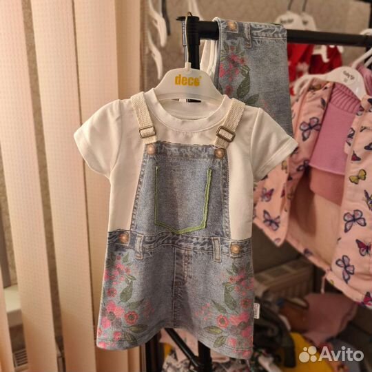 Платье туника 9-12м