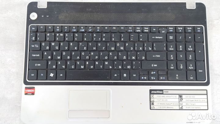 Ноутбук eMachines E640 разбор/запчасти