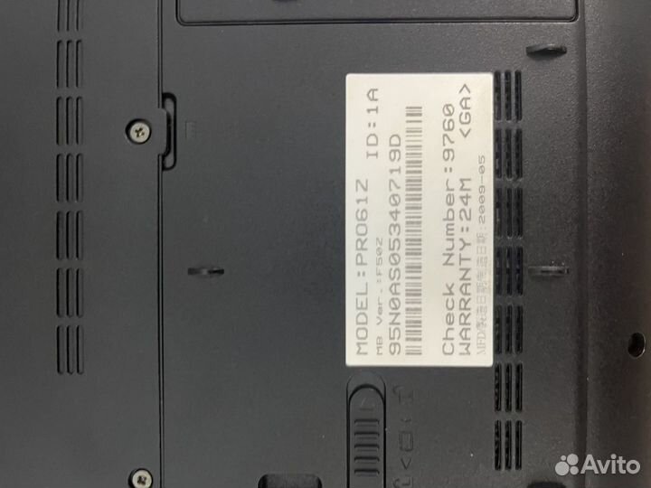 Ноутбук asus pro61z