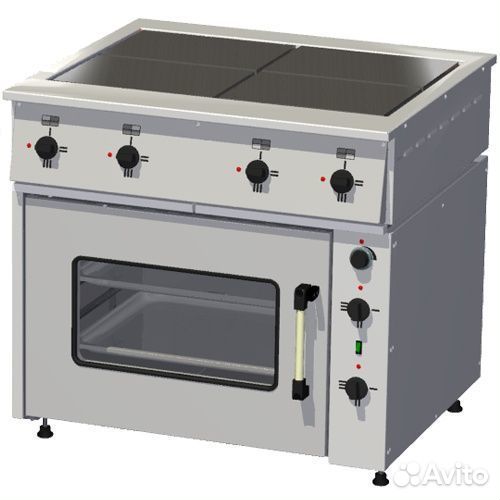 Плита пэ-0,48М с жарочным шкафом нерж сталь