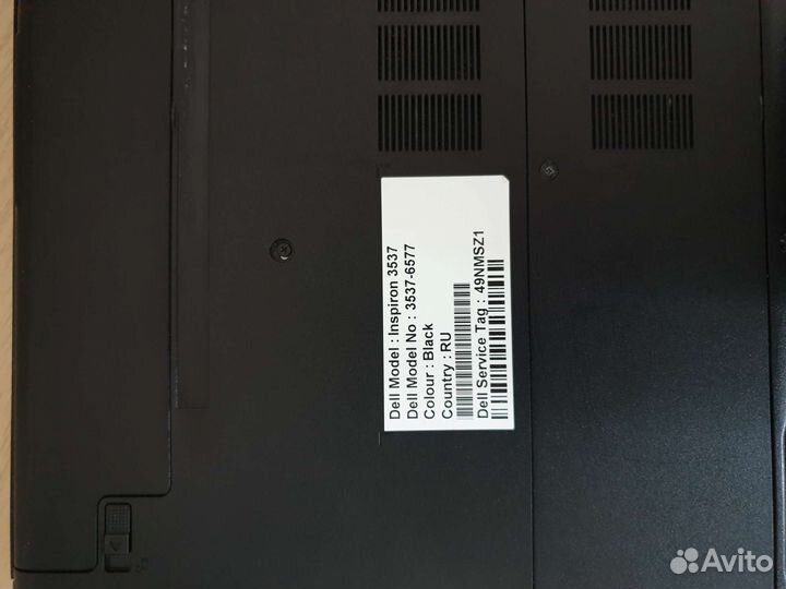 Ноутбук dell inspiron 3537