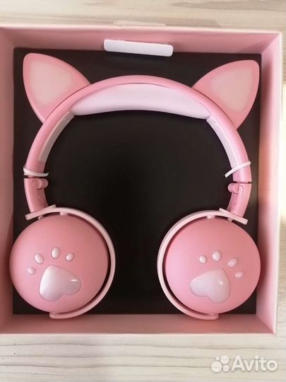 Беспроводные наушники детские светящиеся