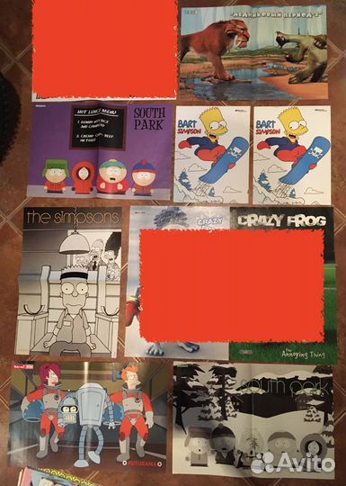 Плакаты из журналов. Мультсериалы. Знаки