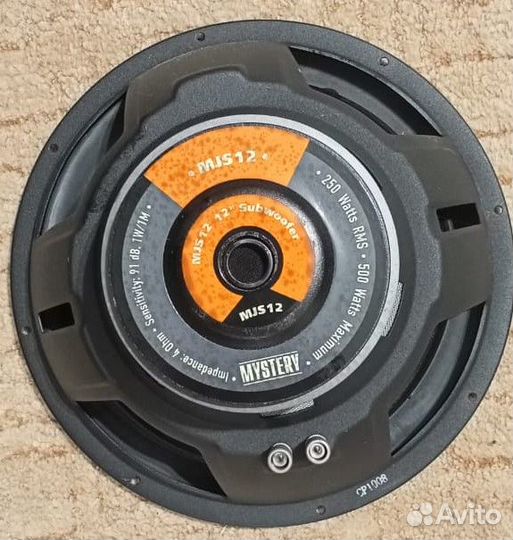 Сабвуфер mystery MJB 12 + конденсатор