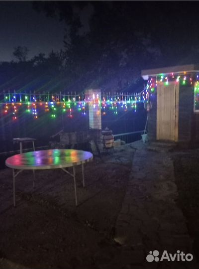 Гирлянда уличная бахрома новая 25 метров