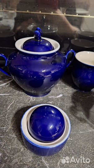 Кобальтовый кофейный сервиз