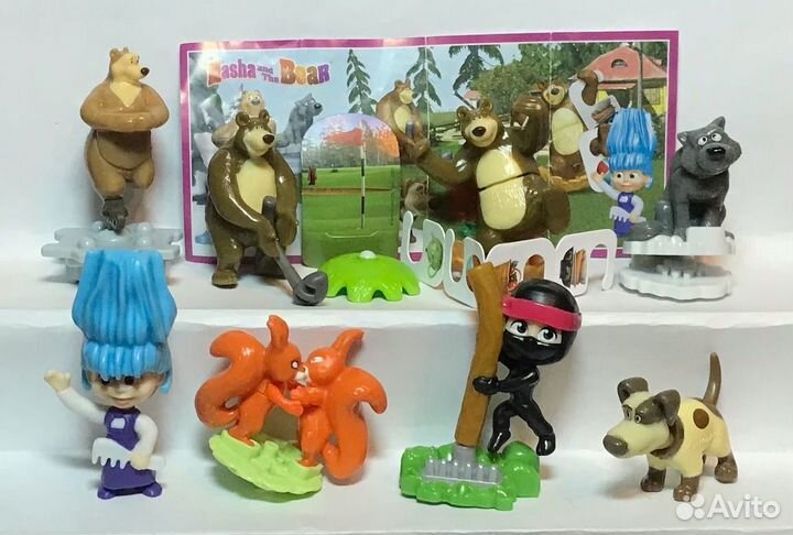 Киндер сюрприз серии маша и медведь