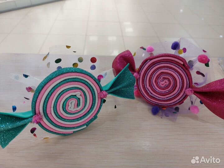 Ободок куколка.бусинка.мороженое.хлопушка