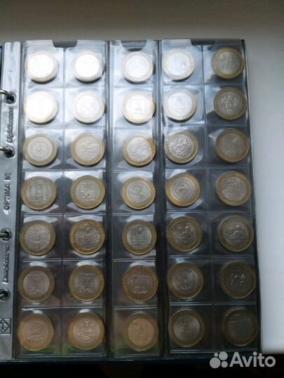 Юбилейные монеты 10 рублей России Биметалл