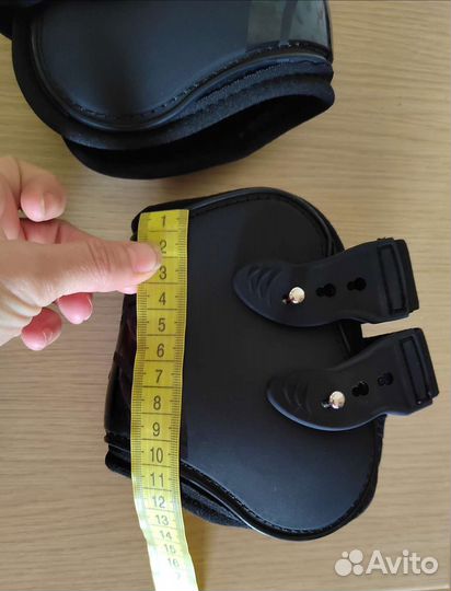 Ногавки для лошади, стан, р-р М, черные