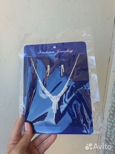 Украшение на шею+серьги (комплект)