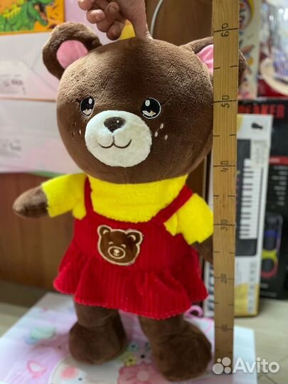 Плюшевый медвежонок мальчик и девочка