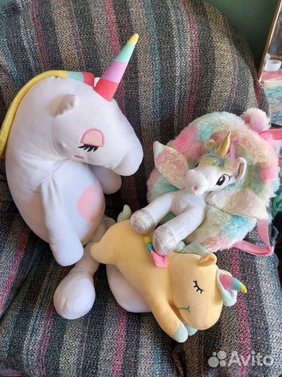 Мягкие игрушки единорог рюкзак Единорог