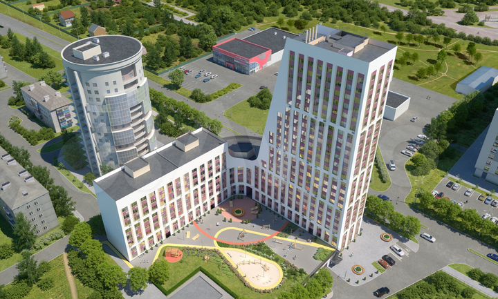 2-к. квартира, 54 м², 7/23 эт.