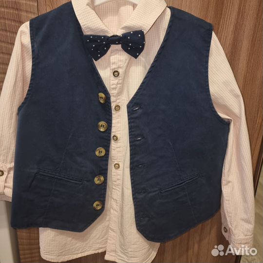 Рубашка с жилетом