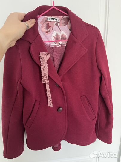 Пиджак для девочки 122 128