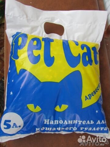 Наполнитель для кошачьего туалета PetCat древесный