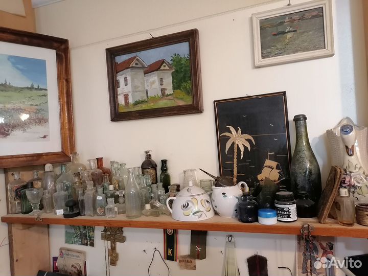 Старинные пузырьки, бутылки