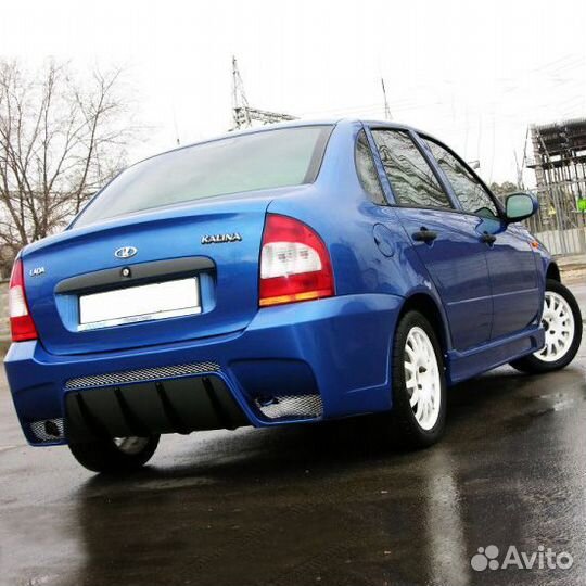 Бампер задний тунинг ваз 1118 /Лада-Калина