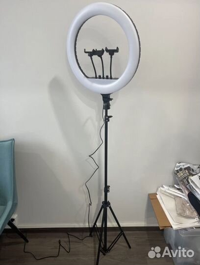 Кольцевая лампа+штатив (45см)