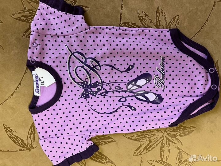 Боди для девочки р68