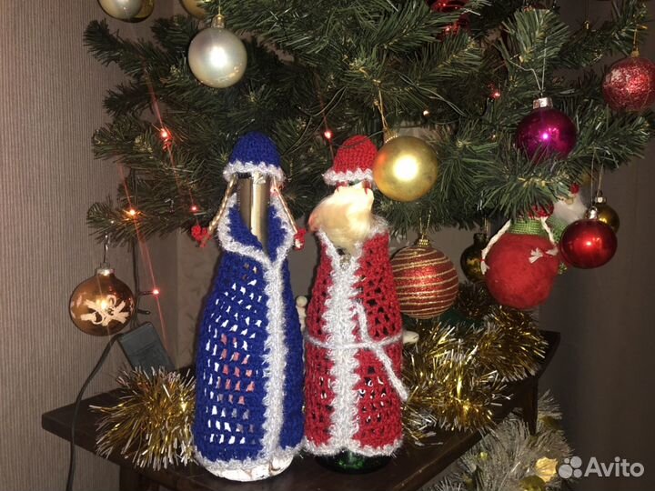 Украшения к Новому году на шампанское