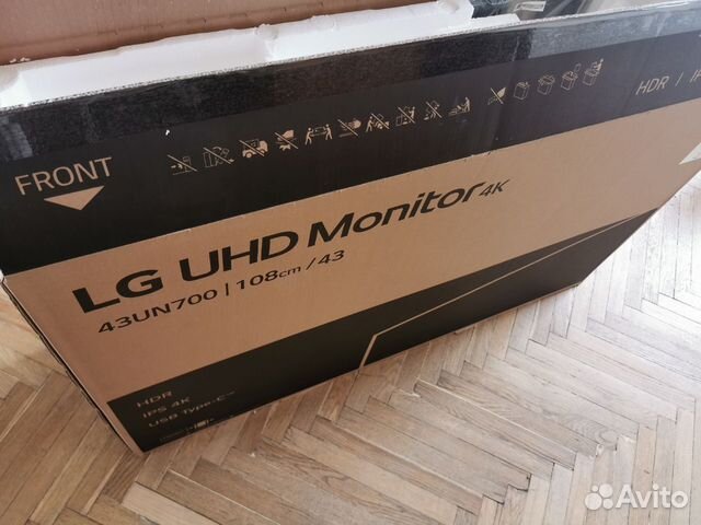 Монитор LG 43UN700-B, 42.5