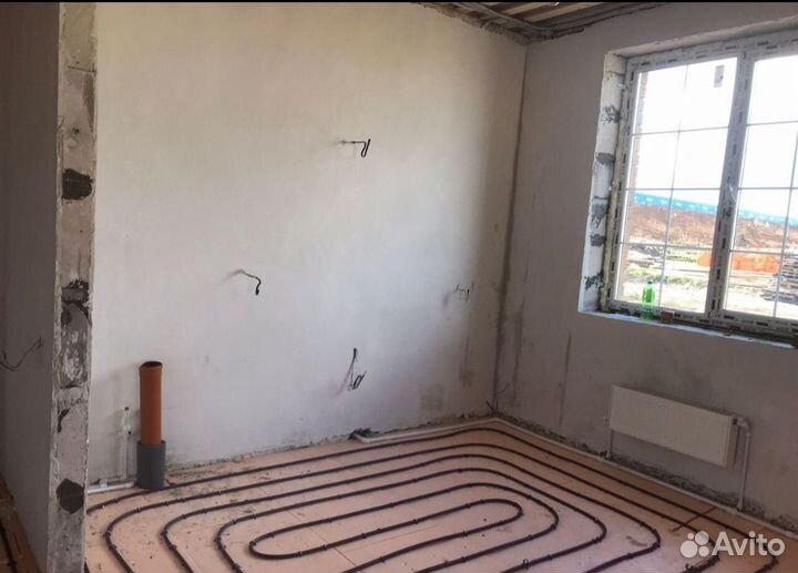 Полусухая стяжка пола за 1 день