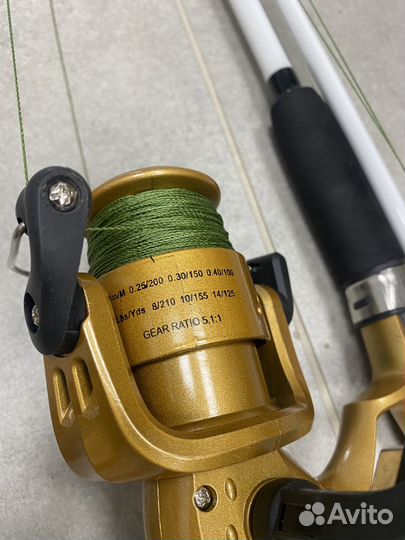 Удочка оснащенная для фидера спиннинга 2,7 м новые