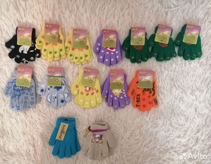 Перчатки, Варежки детские. Новые