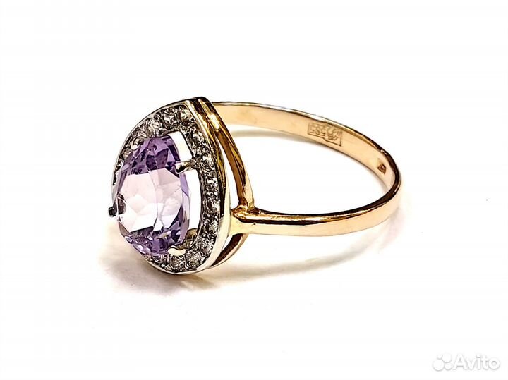 Кольцо золотое 18,5 р (Долгополова)