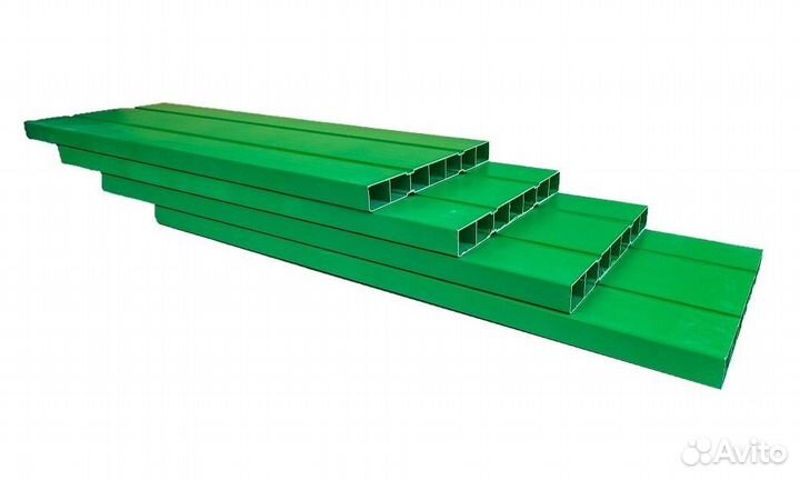 Доборы 2м, грядки Пвх, комплект, цвет зеленый