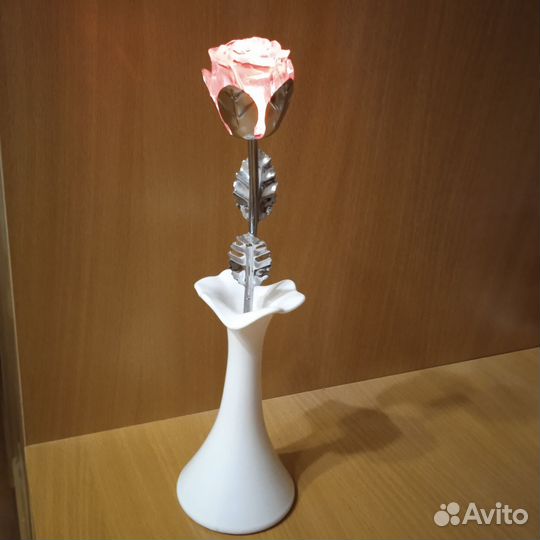 Светильник ночник Роза в вазе