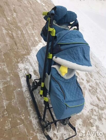 Санки коляска nika